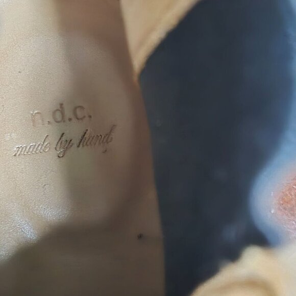 NDC Made By Hand Sacchetto L Chelsea Cognac Boots Size 40 - Picture 7 of 9